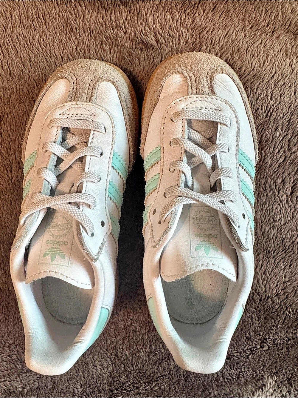 adidas Samba Women's White & Green Sneakers